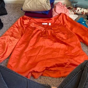 Orange blouse